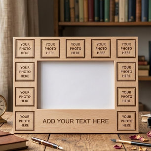 Upload 11 Photos & Add Text – Customize Picture Etched Frames