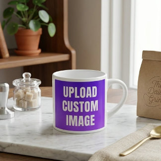 Upload 2 Custom Image - Add Your Own To Print On A Espresso Cup