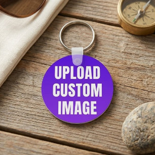Upload 2 Custom Image - Add Your Own To Print On A Keychain