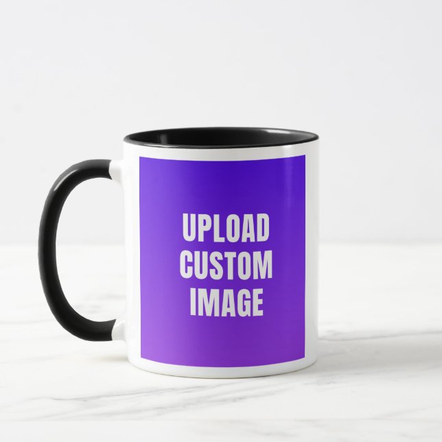 Upload 2 Custom Image - Add Your Own To Print On A Mug (Left)
