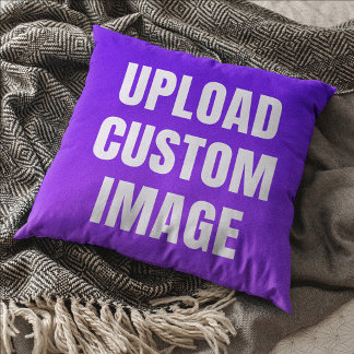 Upload 2 Custom Image - Add Your Own To Print On A Throw Pillow