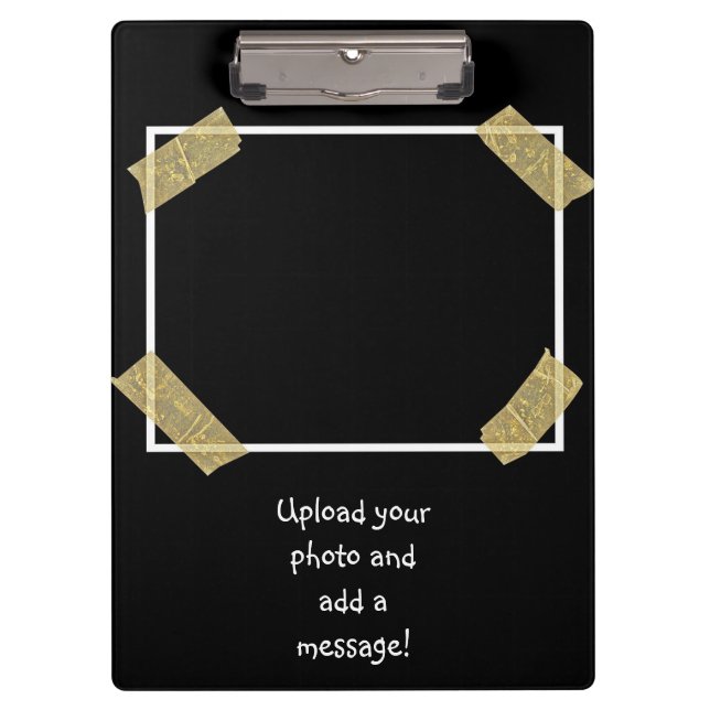 Upload 2 Photos & Add a Custom Personal Messages Clipboard (Front)