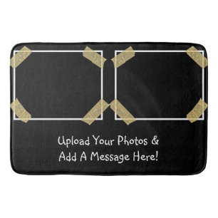 Upload 2 Photos and Add a Custom Personal Message Bath Mat