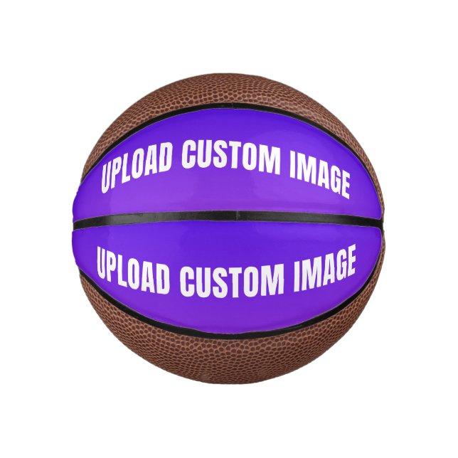 Upload  2Custom Image - Add Your Own To Print On A Mini Basketball (Front)