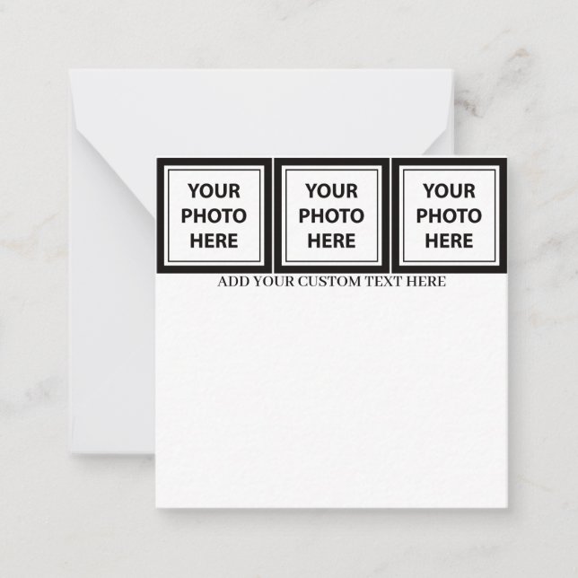 Upload 3 Photos & Add Text – Customize Picture Card (Front)