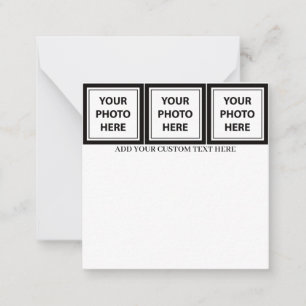 Upload 3 Photos & Add Text – Customize Picture Card