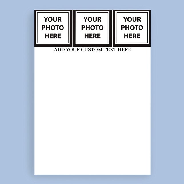 Upload 3 Photos & Add Text – Customize Picture Letterhead (Creator Uploaded)