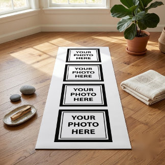 Upload 4 Photos – Customize Picture Yoga Mat
