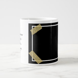 Upload a Photo with Custom Personal Message Large Coffee Mug