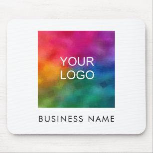 Upload Add Your Business Logo Image Text Template Mouse Pad