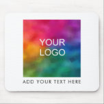 Upload Add Your Photo Text Business Logo Image Mouse Pad<br><div class="desc">Upload Add Your Photo Text Business Logo Image Template White Mouse Pad.</div>