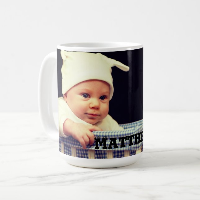 Upload Baby/ Child’s  Photo Coffee Mug (Front Left)