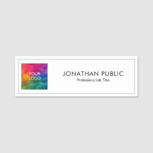 Upload Business Company Logo Employee Staff Crew Name Tag