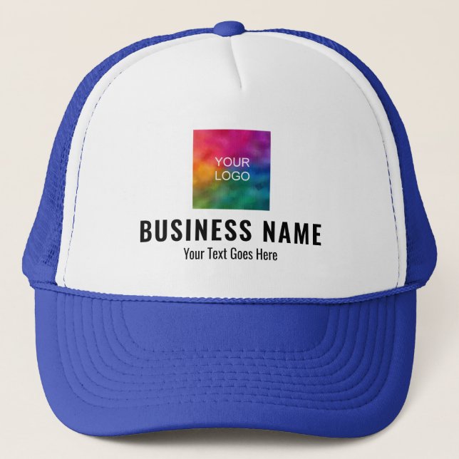 Upload Business Company Logo Here Baseball Trucker Hat (Front)