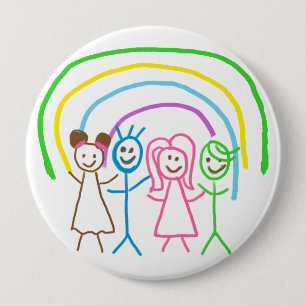 Upload Childs Drawing Turn Kids Artwork to 4 Inch Round Button
