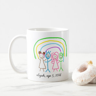 Upload Childs Drawing Turn Kids Artwork to Coffee Mug