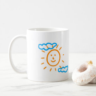 Upload Childs Drawing Turn Kids Artwork to Coffee Mug
