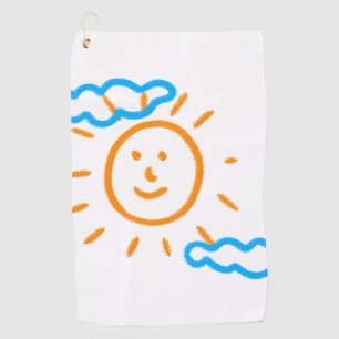 Upload Childs Drawing Turn Kids Artwork to Golf Towel
