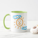 Upload Childs Drawing Turn Kids Artwork to Green Mug<br><div class="desc">Digitize your kids' drawing or artwork and create unique gift products with your child's own artwork for a forever memory. Add your kids drawing to pillows,  mugs,  lamps,  etc. Add kids' drawings,  paintings,  or any artwork for precious gifts for grandparents,  aunts,  uncles,  school or kindergarten teachers,  etc.</div>