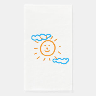 Upload Childs Drawing Turn Kids Artwork to Napkin