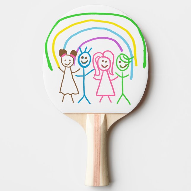 Upload Childs Drawing Turn Kids Artwork to Ping Pong Paddle (Front)