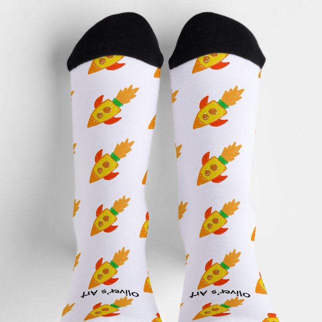 Upload Childs Drawing Turn Kids Artwork to Socks (Top)