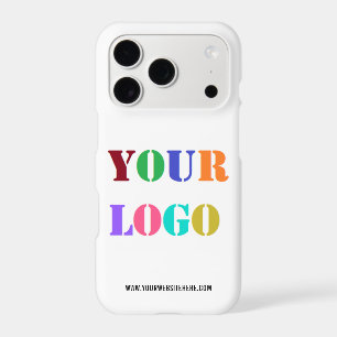 Upload Company Logo Add Text Branded iPhone Case