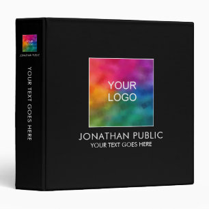 Upload Company Logo Add Text Customizable Template Binder