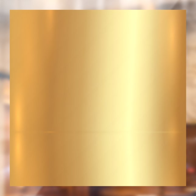 Upload Company Logo Custom QR Code Text Gold Blank Window Cling (Sheet 2)