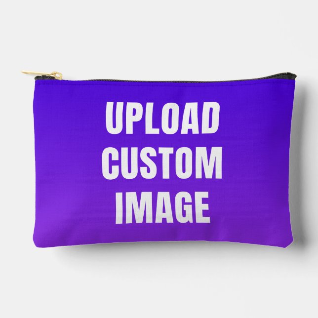 Upload Custom 2 Image - Add Your Own To Print On A Accessory Pouch (Front)