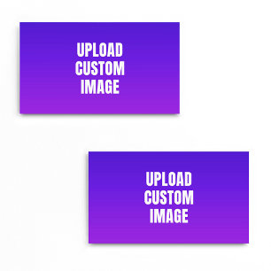 Upload Custom Image - Add Your Own To Print On A Business Card