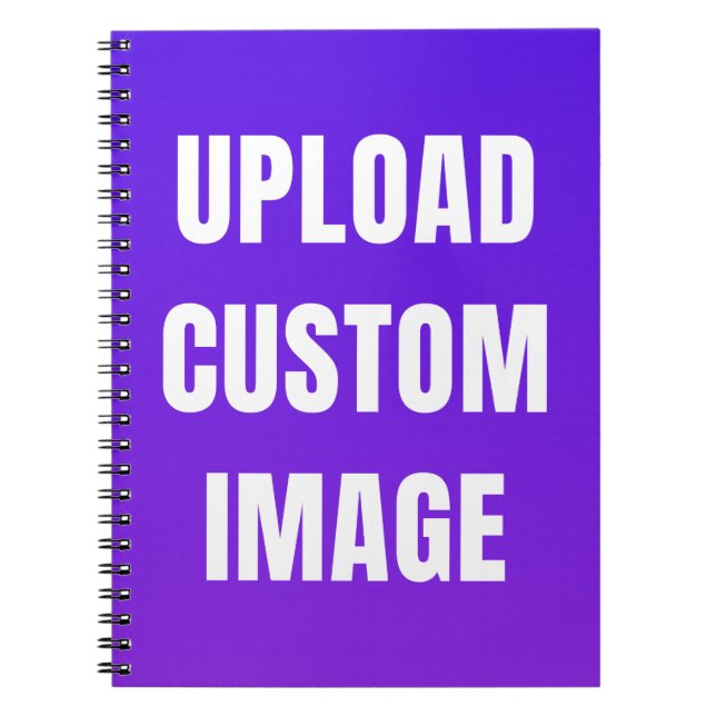 Upload Custom Image - Add Your Own To Print On A Notebook (Front)