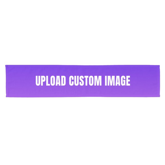 Upload Custom Image - Add Your Own To Print On A Short Table Runner (Horizontal)