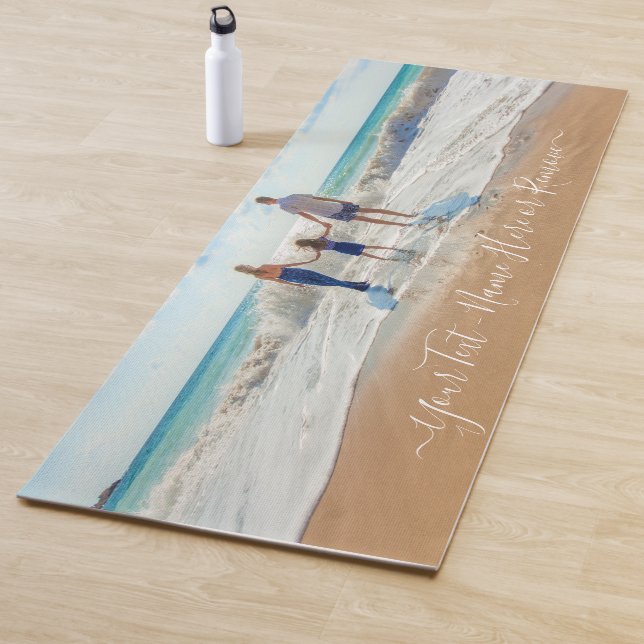 Upload Custom Photo Yoga Mat Personalized Text (In Situ)
