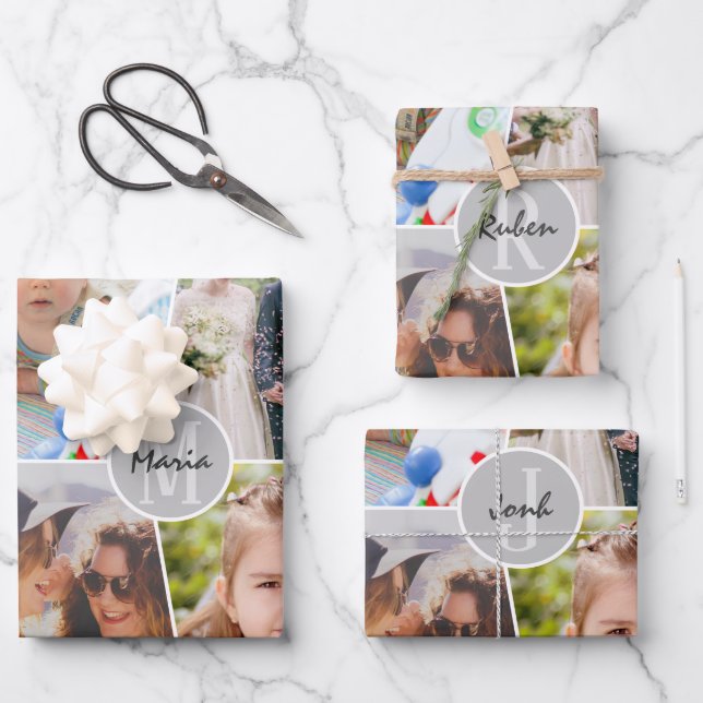 Upload customized photo wrapping paper sheet (Front)
