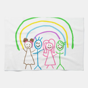 Upload Drawing Turn Kids Artwork to  Kitchen Towel