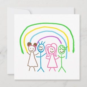 Upload Drawing Turn Kids Artwork to Thank You Card