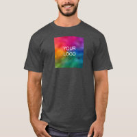 Upload Image Logo Personalize Charcoal Heather