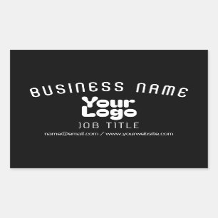 Upload Logo   Black & White (editable) Sticker