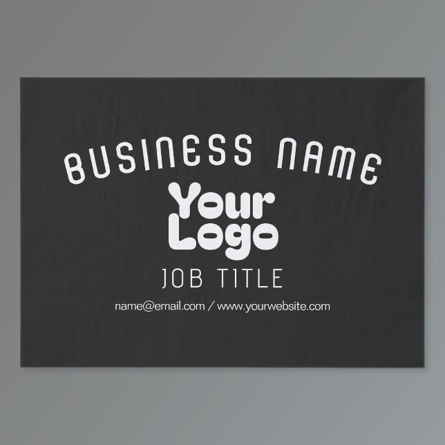 Upload Logo | Black & White (editable) Tissue Paper (Creator Uploaded)