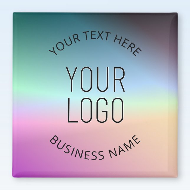 Upload Logo | Colourful Changing Gradient Colours  Magnet (Creator Uploaded)