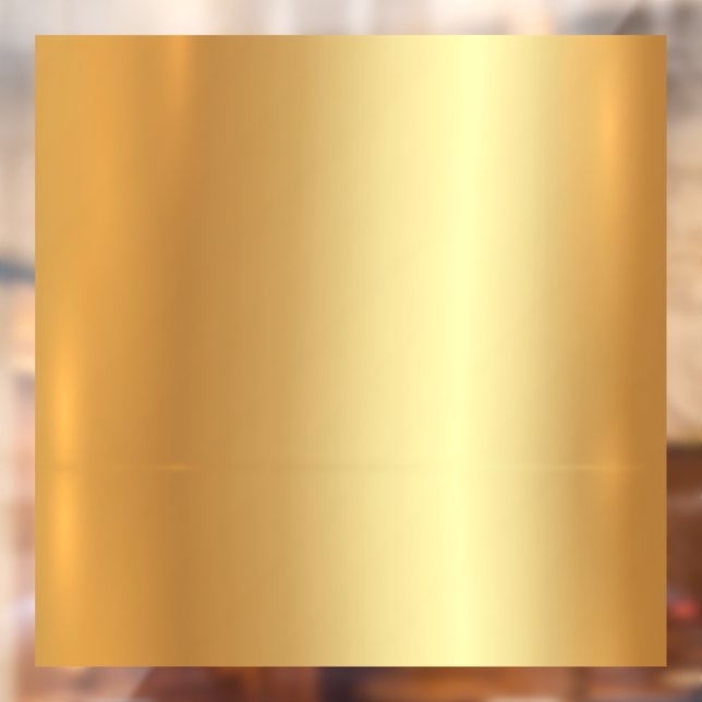 Upload Logo Custom QR Code Text Faux Gold Blank Window Cling (Sheet 2)