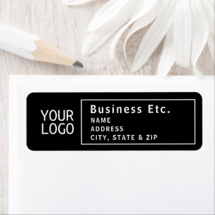 Upload Logo or QR code   Modern Return Address