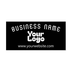 Upload Logo Retro-Modern Self-inking Stamp