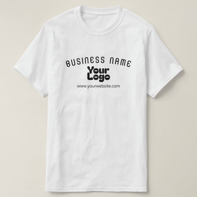 Upload Logo Retro-Modern T-Shirt (Design Front)