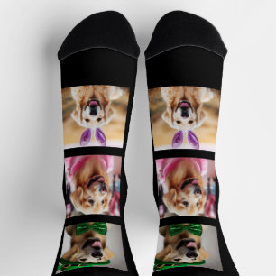 Upload Personalized Pet Photo Gift for Dog Parent Socks