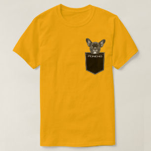 Upload Pet Face Photo and Name Personalized T-Shirt