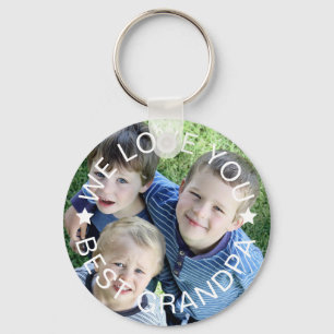 Upload photo - best grandpa keychain