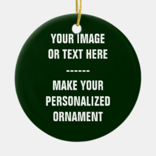 Upload Photo For Christmas Ornament Ceramic