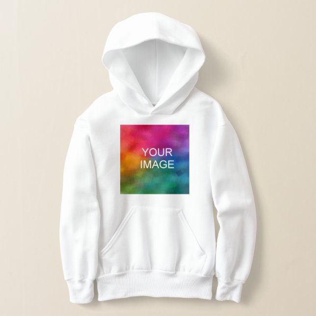 Upload Photo Front Print Template Boys Kids White (Laydown)